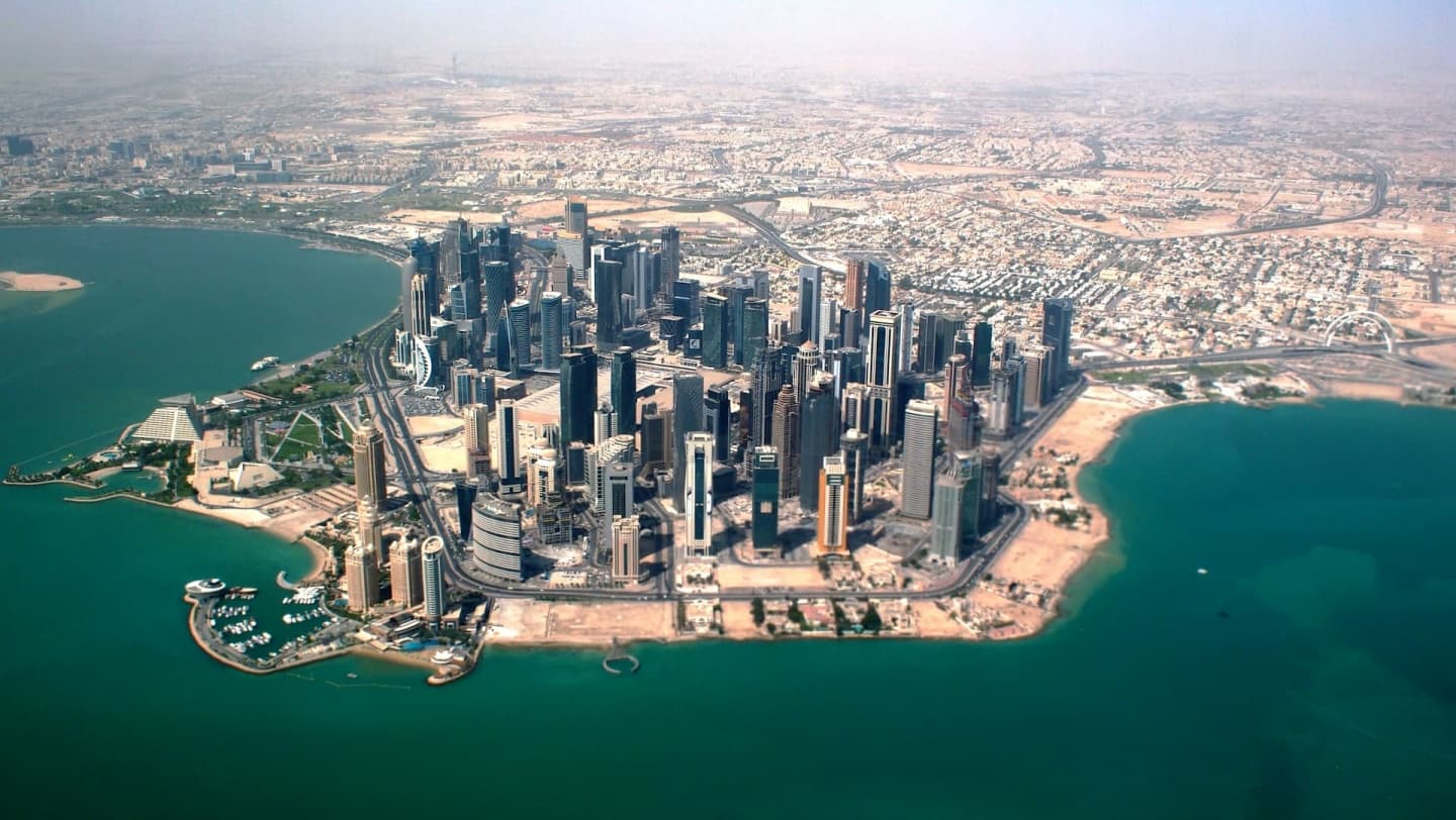 Panoramă aeriană Doha