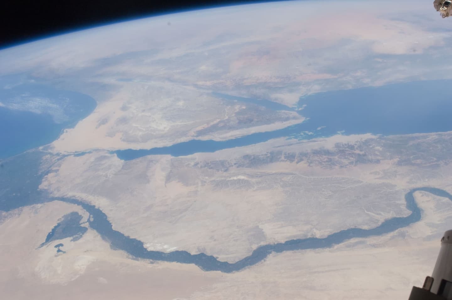 Delta Nilului văzută din spațiu