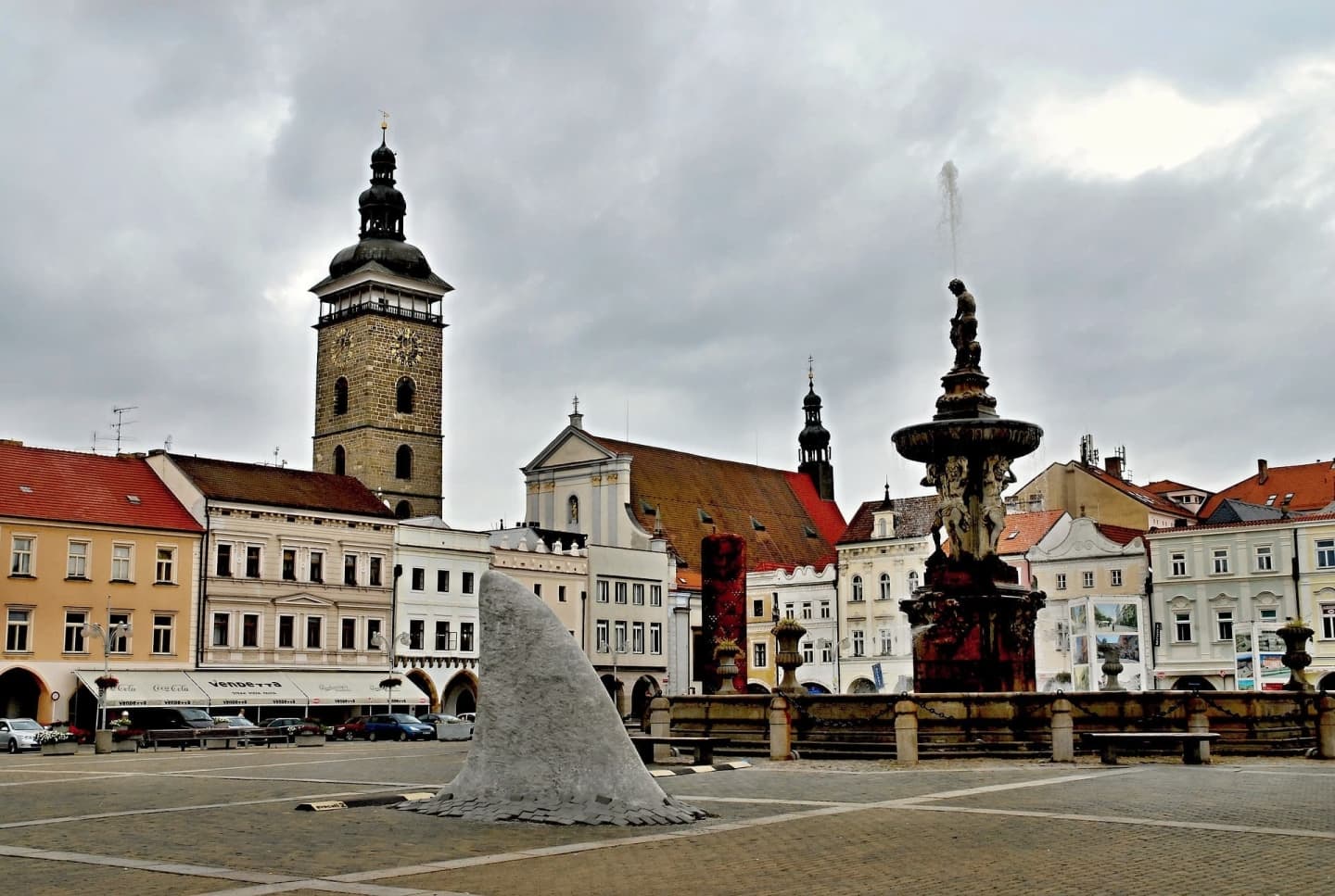 Piața centrală din České Budějovice