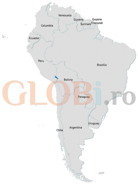 Hartă politică America de Sud