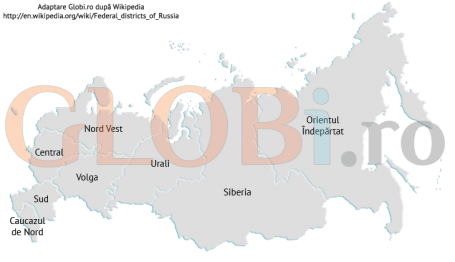 Hartă online districte federale Rusia