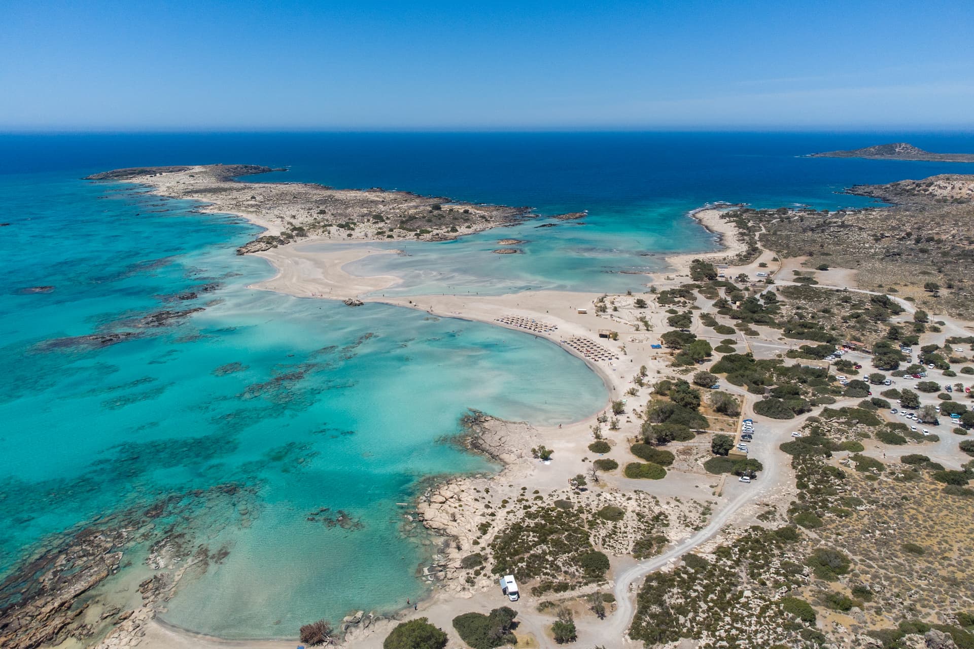 Plajele ireale din Elafonisi, Creta